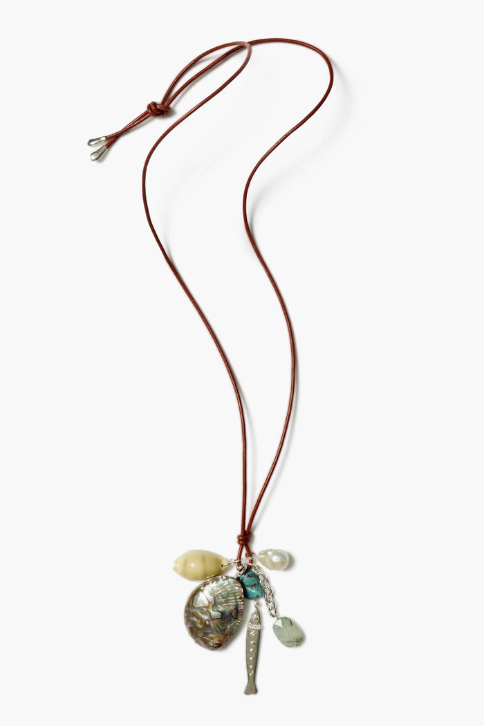 Chan Luu Fisherman's Charm Necklace Abalone Mix Necklaces