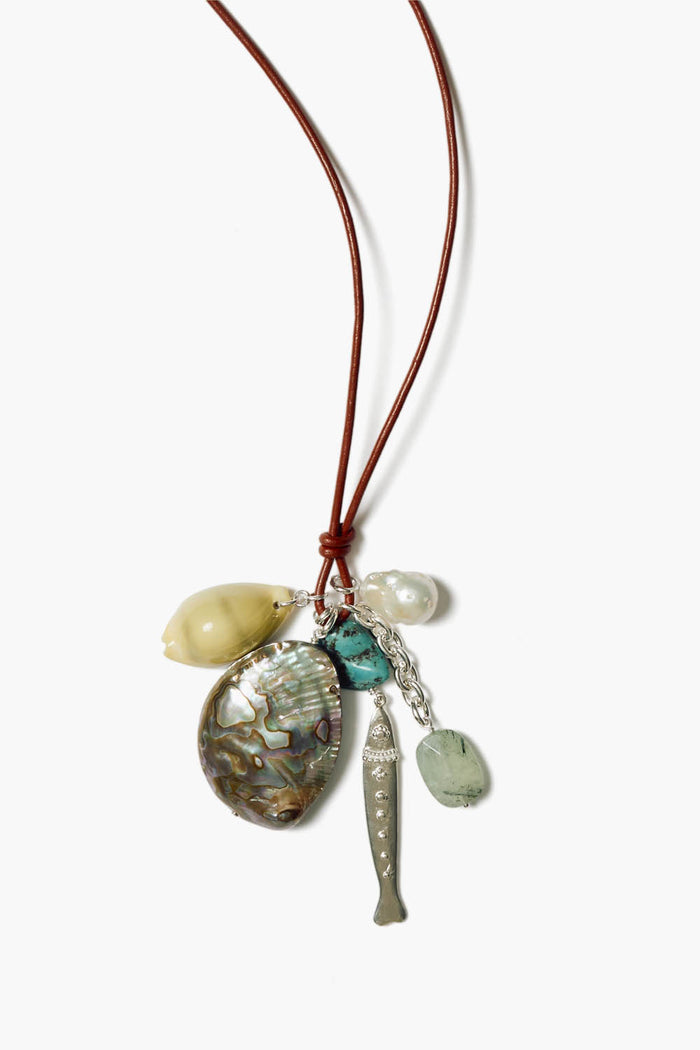 chan luu Fisherman's Charm Necklace Abalone Mix Necklaces