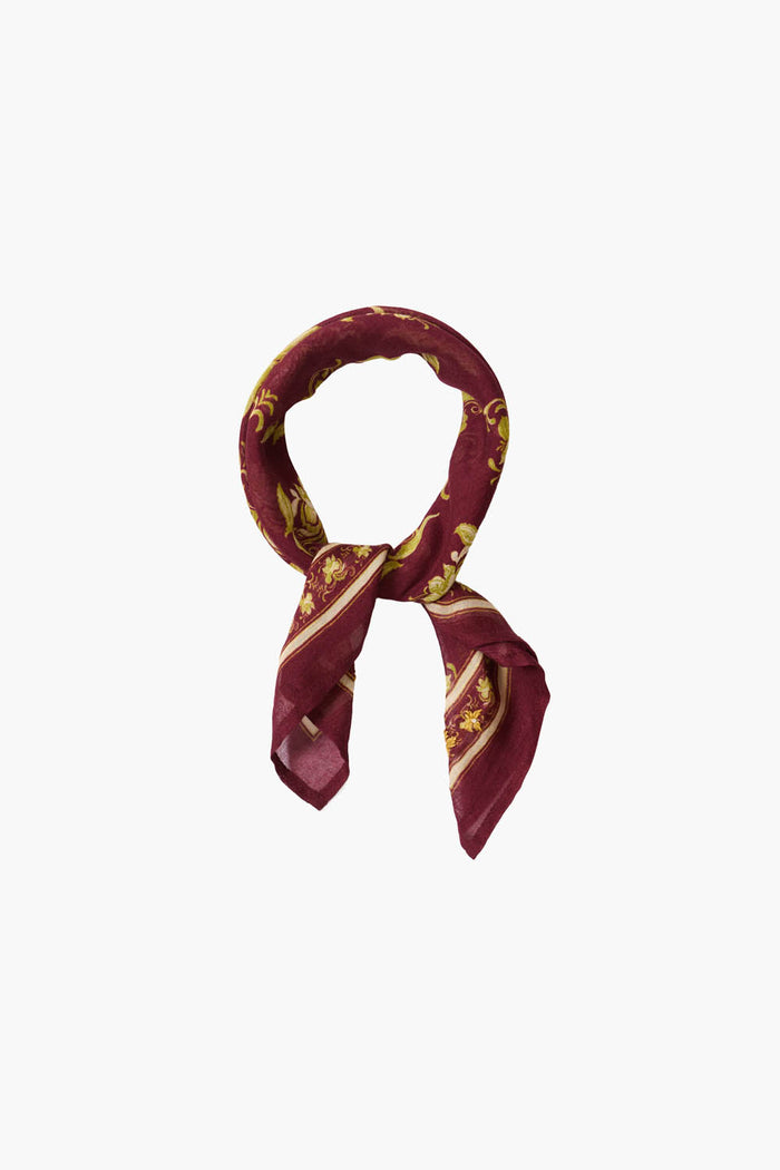 Chan Luu Hibiscus Floral Bandana Cabernet Accessories