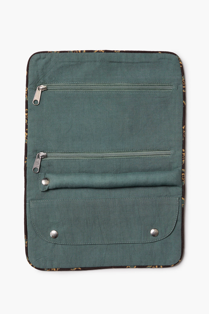 Chan Luu Jewelry Roll Up Case Midnight Brown Jewelry Organizers