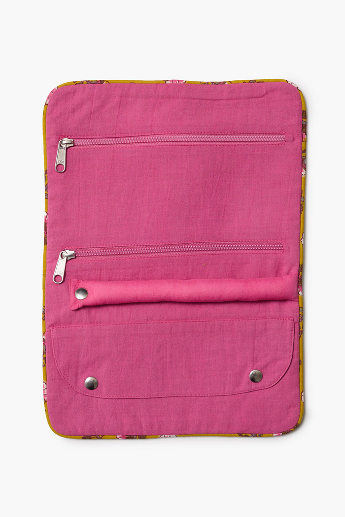 Chan Luu Jewelry Roll Up Case Mustard Gold Jewelry Organizers