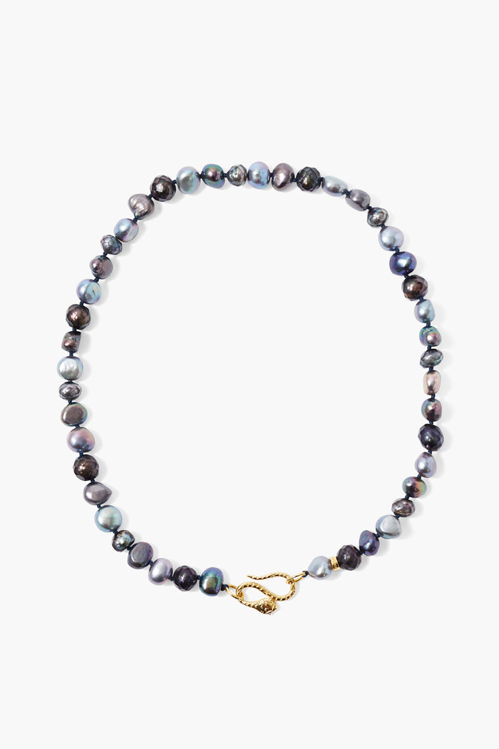 chan luu Keshi Pearl Cobra Necklace Peacock Mix Necklaces