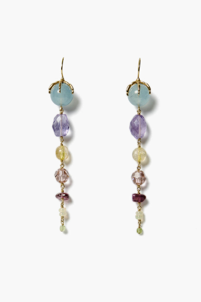 chan luu Lark Tiered Drop Earrings Multi Mix Earrings