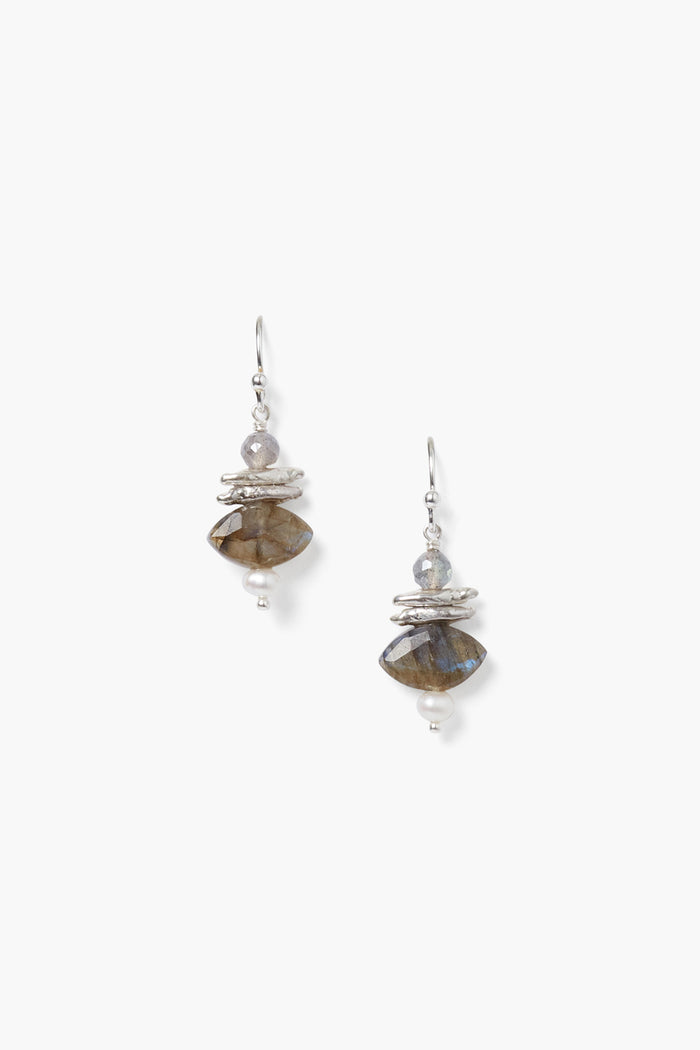 chan luu Lisbeth Drop Earrings Labradorite Mix Earrings