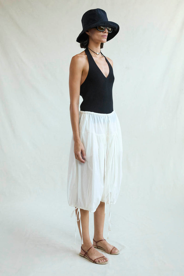 Chan Luu Million Pleats Fisherman Shorts Natural RTW