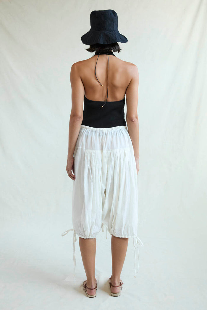 Chan Luu Million Pleats Fisherman Shorts Natural RTW