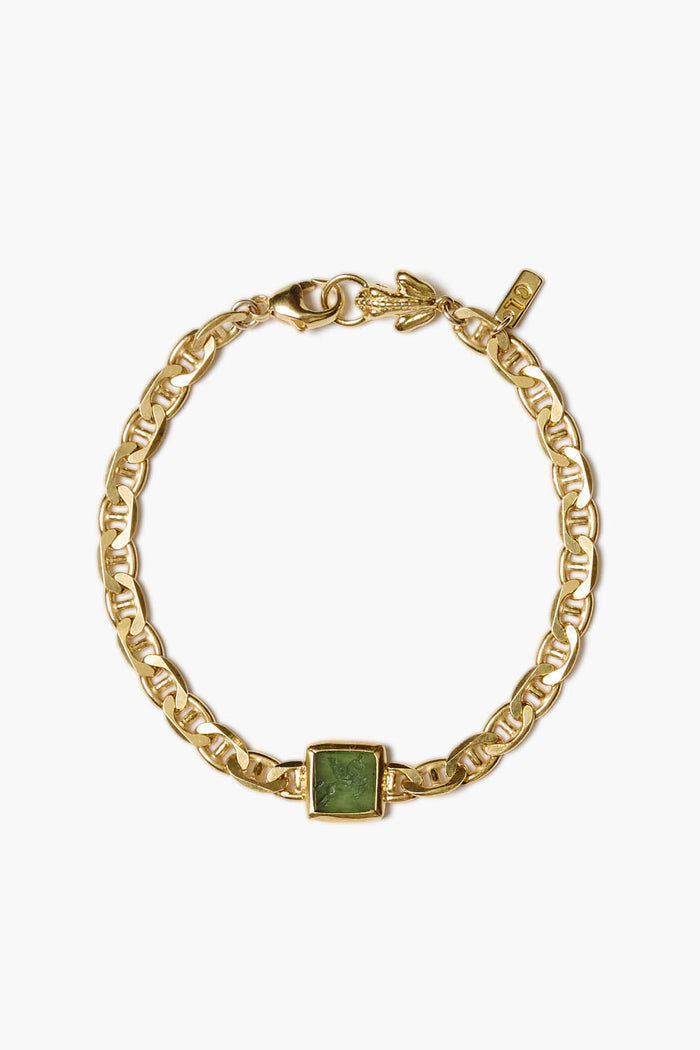 chan luu Pegasus Intaglio Bracelet Green Jade Bracelets