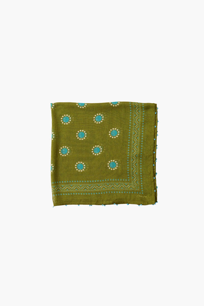 chan luu Sundial Dot Bandana Cardamom Seed Accessories