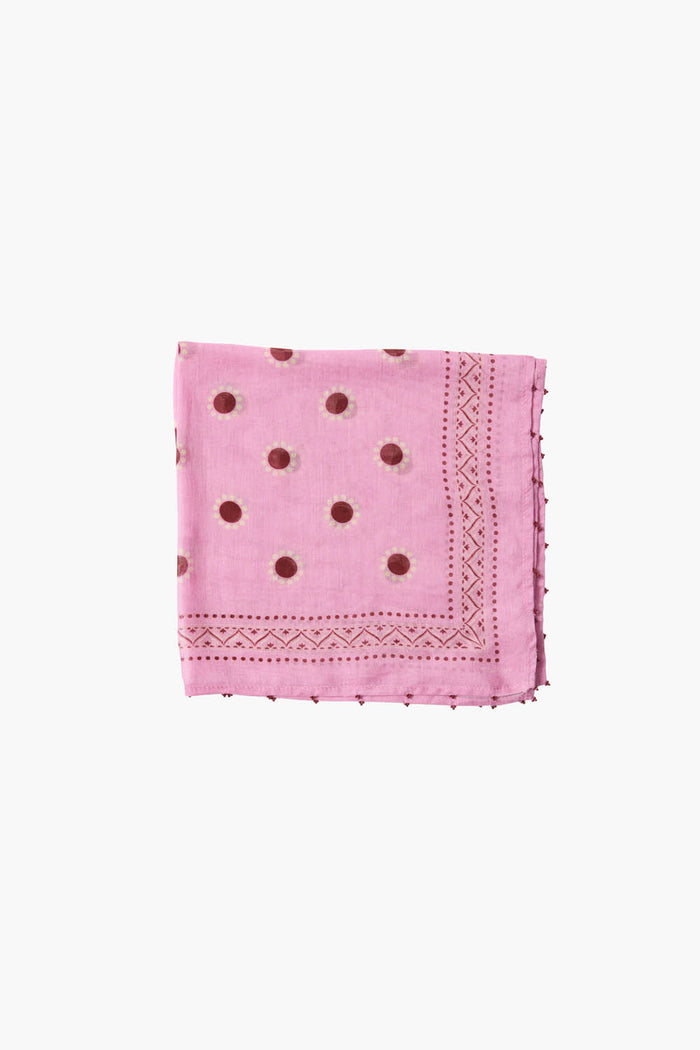 chan luu Sundial Dot Bandana Pastel Lavender Accessories
