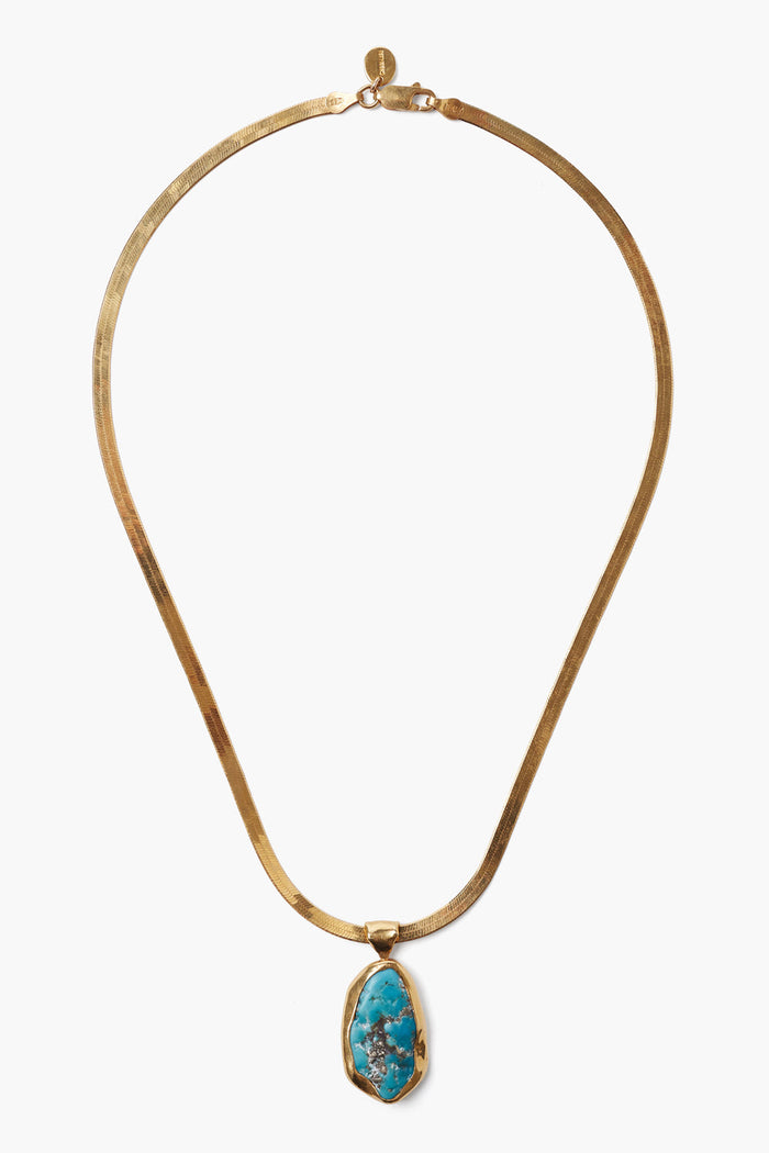 Chan Luu Turquoise Totem Herringbone Necklace Necklaces