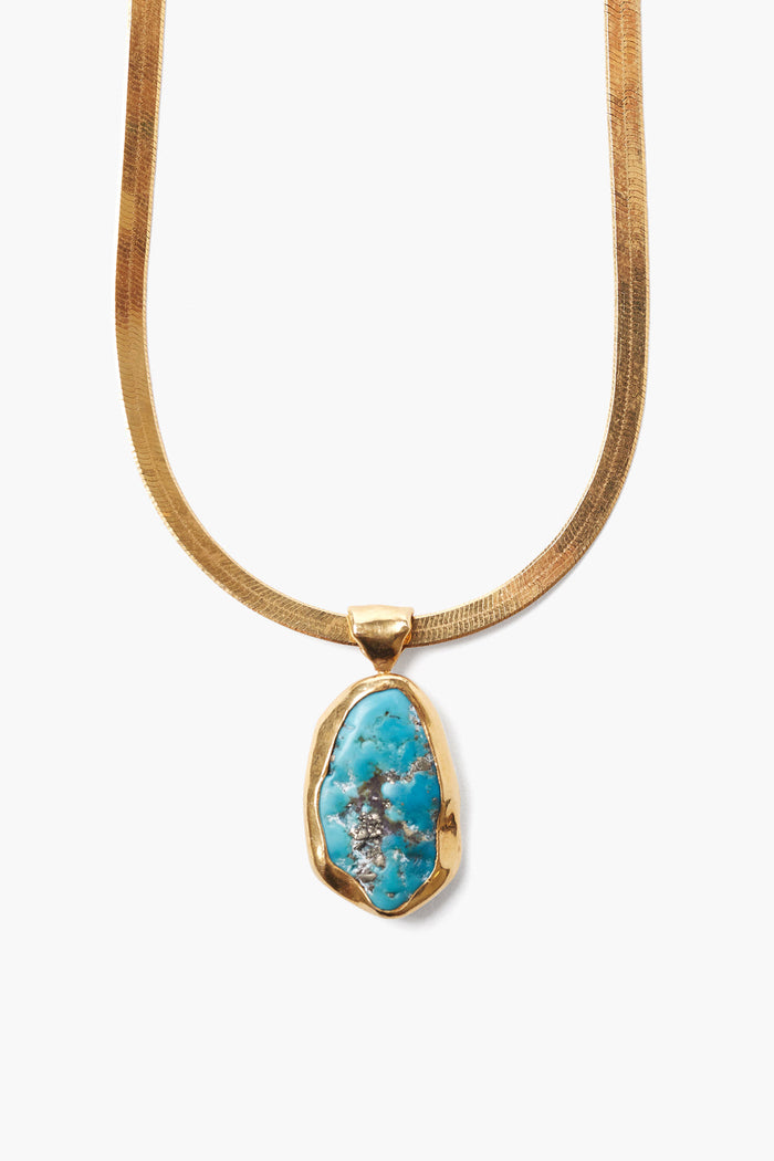 chan luu Turquoise Totem Herringbone Necklace Necklaces