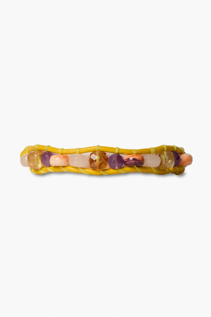 chan luu Wake Single Wrap Bracelet Yellow Bracelets