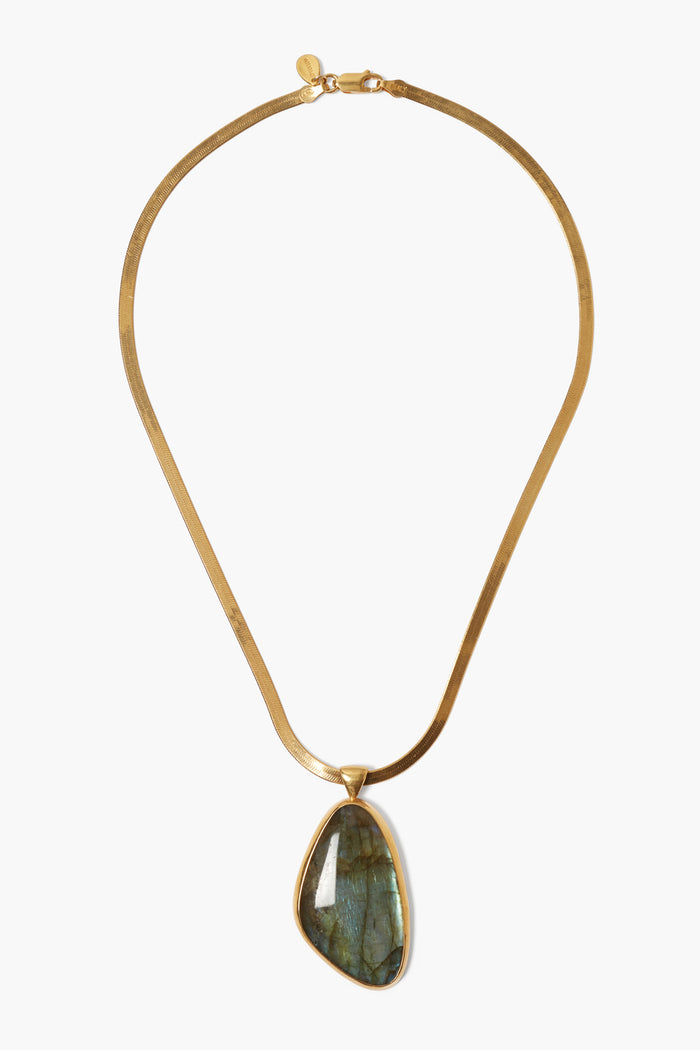 Chan Luu Yasmine Necklace Gold Labradorite Necklaces