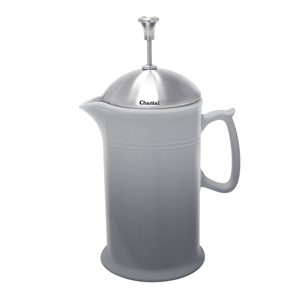 Chantal Ceramic French Press (28oz) With Stainless Steel Plunger Screen & Lid