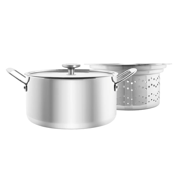 Chantal 3.Clad 7 Qt. Stockpot & Steamer