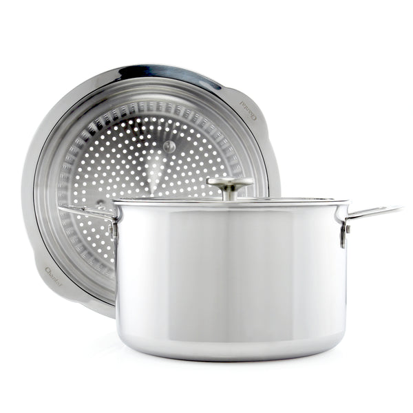 chantal 3.Clad 7 Qt. Stockpot & Steamer