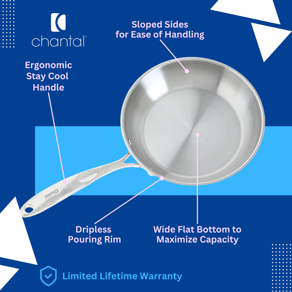 Chantal Induction 21 Steel 12.5 In. Fry Pan