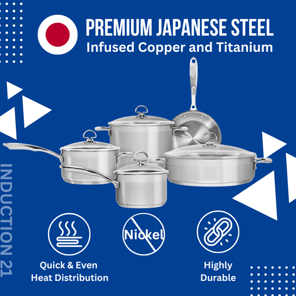 Chantal Induction 21 Steel Cookware Set (9 Pc.)