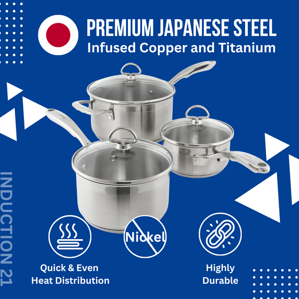 Chantal Induction 21 Steel Pot Set (6 Pc.)