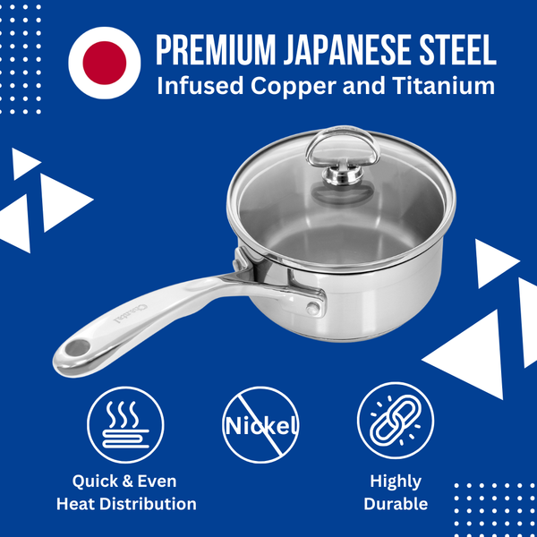 Chantal Induction 21 Steel Saucepan With Lid (1 Qt.)
