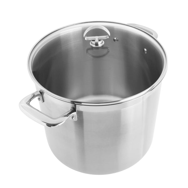 chantal Induction 21 Steel Stockpot with Lid (12 Qt.)