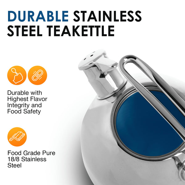 Chantal Stainless Steel Classic Teakettle (1.8 Qt.)