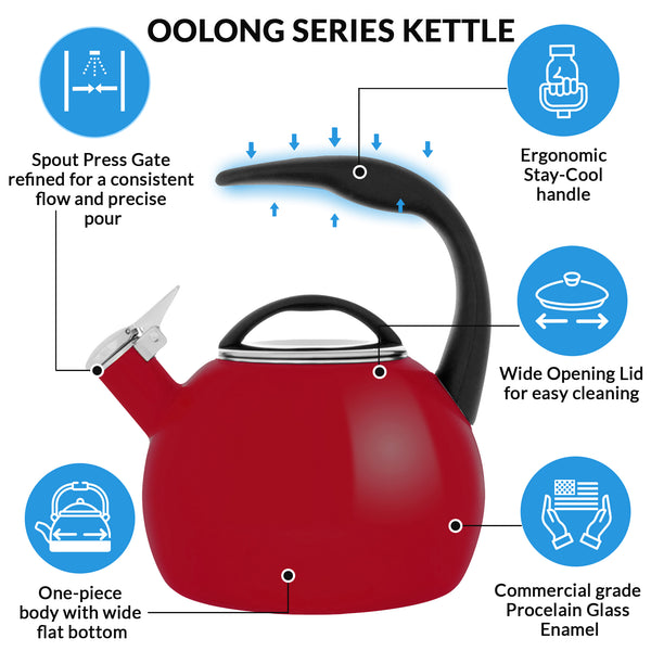 Chantal Enamel-on-Steel Anniversary Teakettle Collection (2 Qt.)