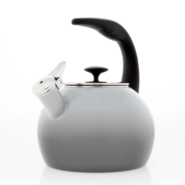 Chantal Enamel-on-Steel Heath Teakettle (2 Qt.) Fog Grey