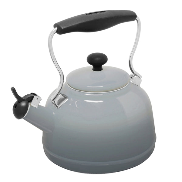 Chantal Enamel-on-Steel Lake Teakettle (1.7 Qt.) Fog Grey