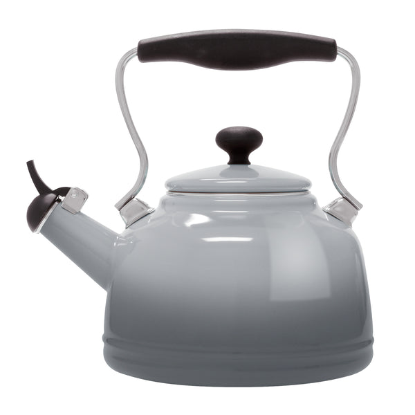 chantal Enamel-on-Steel Lake Teakettle (1.7 Qt.) Fog Grey