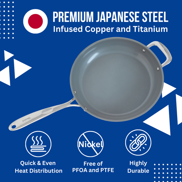 Chantal Induction 21 Steel 10 In. Fry Pan With Ceramic Coating