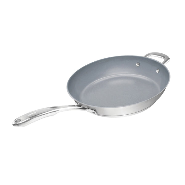 chantal Induction 21 Steel 12.5 In. Fry Pan with Ceramic Coating