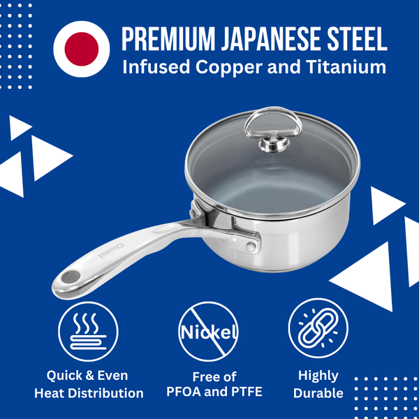 Chantal Induction 21 Steel Ceramic Coated Saucepan With Lid (2 Qt.)