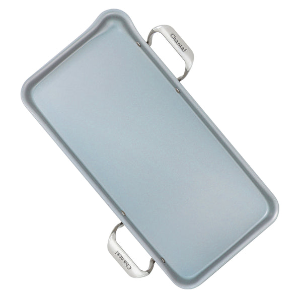 chantal Induction 21 Steel Heavy-Gauge Tri-ply Griddle with Nonstick Coating (19 In. x 9.5 In.)