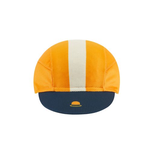 chapeau Chapeau Mens Lightweight Cap Central Stripe Bright Orange S/M Only