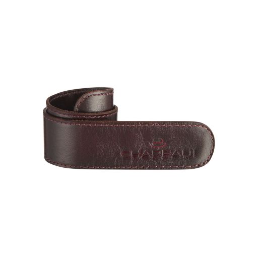 chapeau Leather Snap Wrap Trouser Strap One Colour Oxblood 360mm