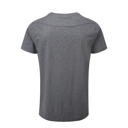 Chapeau Mens Roundel Pocket Organic Cotton T-Shirt Grey Heather