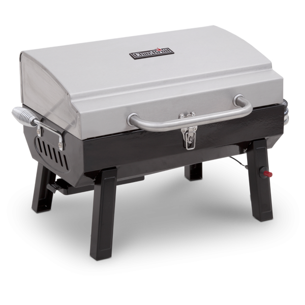 char broil 1-Burner Portable Propane Gas Grill in Stainless Steel