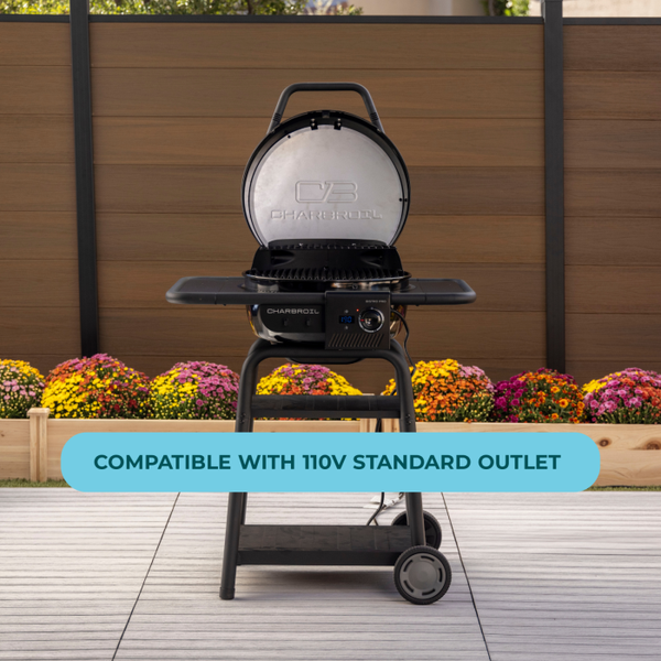 Char Broil Bistro Pro™ Electric Grill + Charcoal Mode Blackout