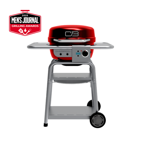 char broil Bistro Pro™ Electric Grill & Griddle + Charcoal Mode Red