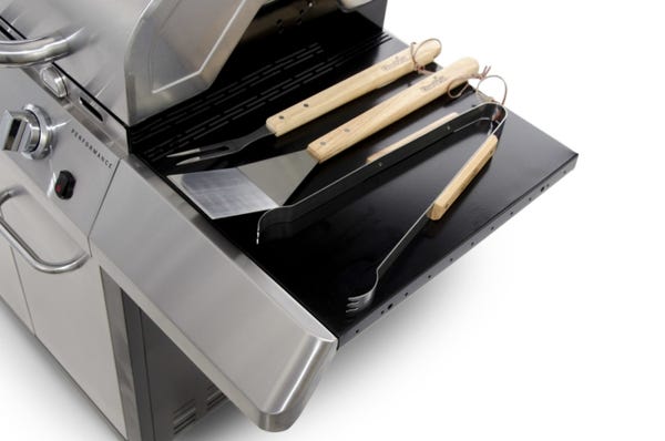 Char Broil Stainless Steel Hardwood Tongs