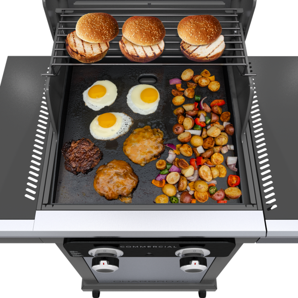 Char Broil Charbroil® Commercial Series™ 2 Burner Gas Grill & Griddle Stainless Steel 463657524