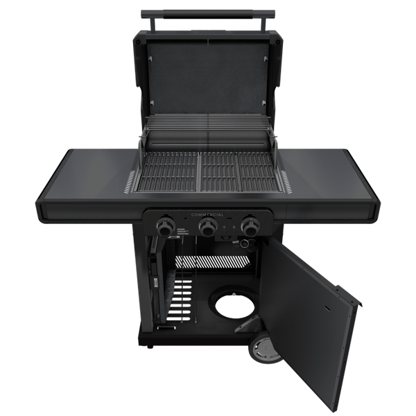 Char Broil Commercial Series™ Black 3 Burner Gas Grill & Griddle