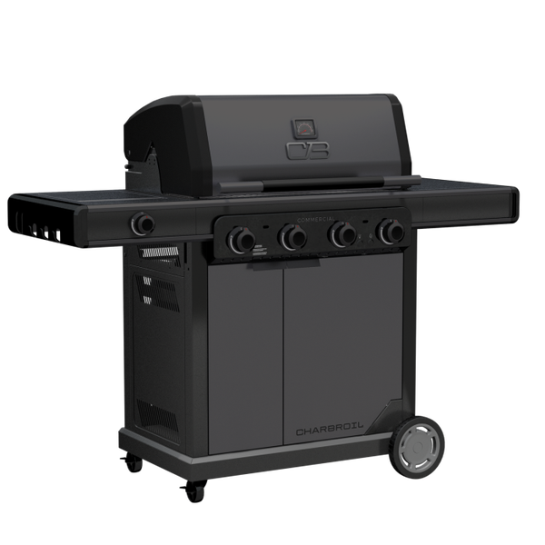 Char Broil Commercial Series™ Black 4 Burner Gas Grill & Griddle