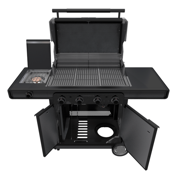 Char Broil Commercial Series™ Black 4 Burner Gas Grill & Griddle