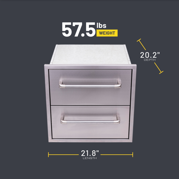 Char Broil Medallion Series™ Built-In Double Drawers