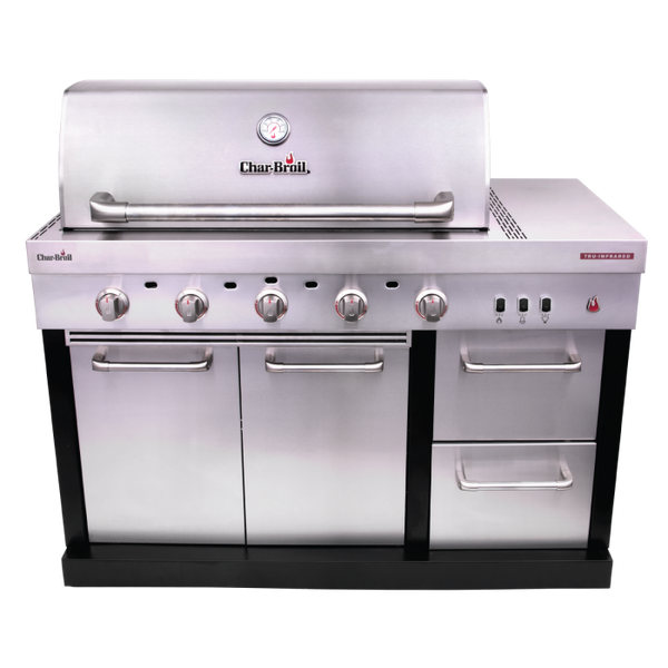 char broil Medallion Series™ Modular Outdoor Kitchen Amplifire™ 5-Burner Gas Grill