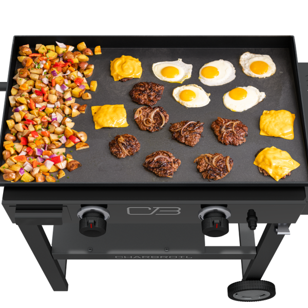 Char Broil Performance Series™ 28" Propane Gas Griddle With Cart 2 Burner Flat Top Grill