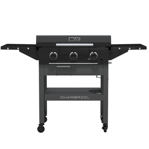 char broil PERFORMANCE SERIES™ 28" XL PROPANE GAS GRIDDLE WITH CART 3 BURNER FLAT TOP GRILL