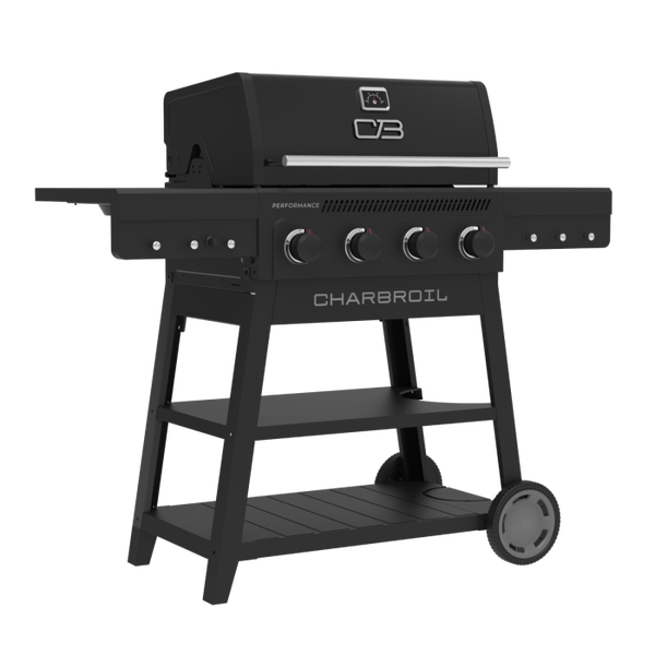 Char Broil Performance Series™ FlavorMax™ 4 Burner Cart Gas Grill Black Stainless